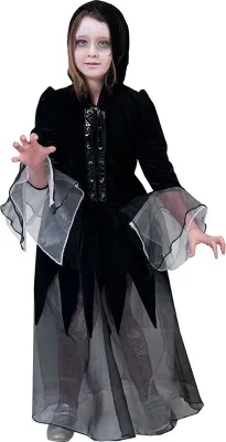 Produktbild von Kostüm Hexe Zombie Halloween Kind Größe: 128