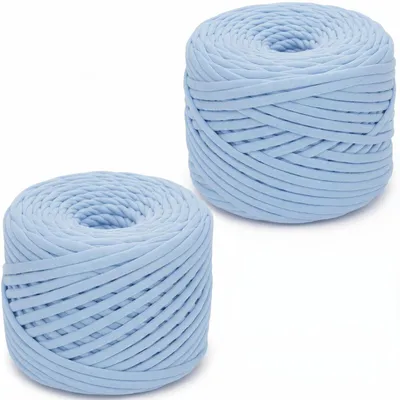Image de Fil à tricoter pour maillot, 2x285g, couleur bleu ciel