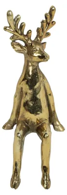 Produktbild von Decostar Living & Decoration Hirsch Henno sitzend M gold 30cm