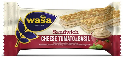 Zdjęcie produktu dla Wasa MP Kaese Sandwich, Tomate Basilic.