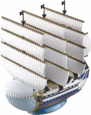 A model of the Moby Dick ship from One Piece.