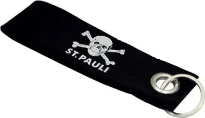 Produktbild von St. Pauli - Totenkopf, Schlüsselband Filz schwarz 15cm