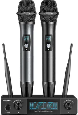 Obrázok produktu pre Bezdrôtová sada s kovovým ručným mikrofónom pre karaoke a konferencie