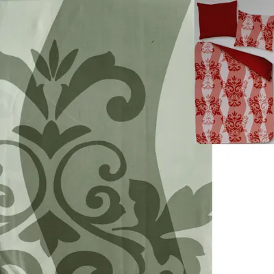 Produktbild von 2-tlg. Wende Bettwäsche, Übergröße: 155 x 220 + 80x80cm, grau dkl.grau weiß gemustert, Reissverschluß, Microfaser
