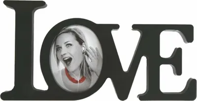 Produktbild von Fotorrahmen Bilderrahmen "Love"  schwarz