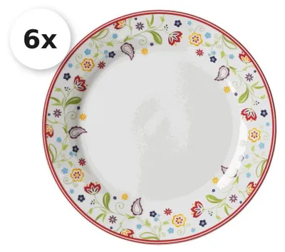 Produktbild von 6er Speiseteller 27cm Doppio Shanti