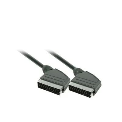 Obrázok produktu pre Solight SSV0115E, 1,5 m, SCART (21-pin), SCART (21-pin), Samec, Samec, Čierna