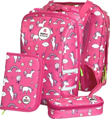 Produktbild von Frontbag The Double Bag Schulranzen-Set Sweet Unicorn