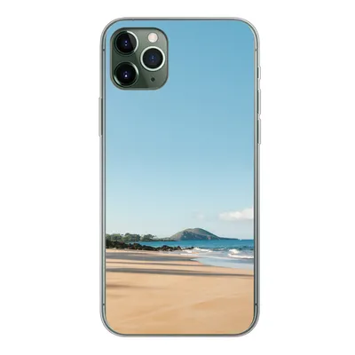 Produktbild von MuchoWow® Handyhülle Schutzhülle Hülle für iPhone 11 Pro Max Strand - Sommer - Palmen Silikon Softcase Handy Hülle - Schutz