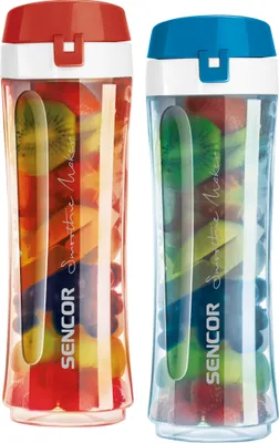 Obrázok produktu pre SENCOR SBB 003ST Sada 2 náhradných fliaš s objemom 0,6 l, určená pre smoothie mixéry SENCOR SSBL 220x, SBL 221x a SBL 211x, vyrobené z Tritanu, BPA Free