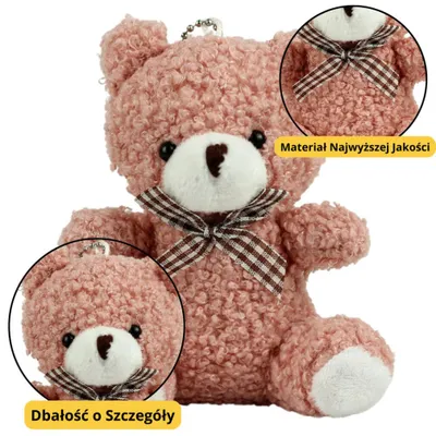 Immagine prodotto di Portachiavi orsacchiotto Ciondolo Decorazione Rosa 8 cm