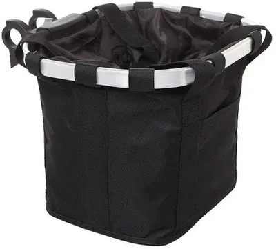 Produktbild von Aluminium Hundewagen - Abnehmbare Hundetrage - Hundewagen für Hunde und Katzen - Geeignet für Fahrradfahren, Einkaufen, Picknicken und Freizeitaktivitäten (schwarz)