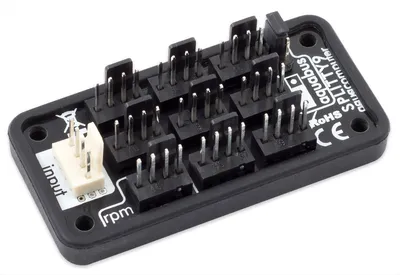 Produktbild von Aqua Computer Splitty9, Kabelsplitter, Schwarz, 1 Stück(e), 3-pin, 4-pin