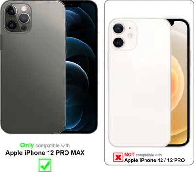 Immagine prodotto di Cadorabo Custodia per Apple iPhone 12 PRO MAX Custodia protettiva in silicone TPU bianco Custodia per telefono cellulare