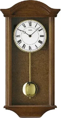 Obrázok produktu pre Kyvadlové nástenné hodiny 990/1 AMS 53cm, skriňové bicie drevené hodiny, hodiny s melódiou