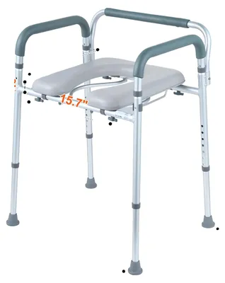 Produktbild von Kommode Stuhl, Gepolsterter Sitz, 7-stufig verstellbare Höhe, 350bls TypB