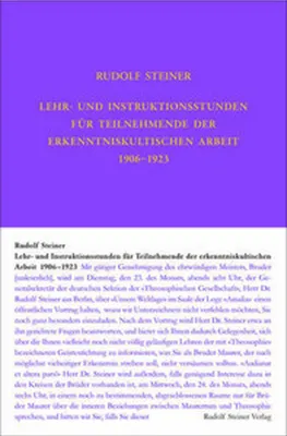 Image de Lehrstunden für Teilnehmende der erkenntniskultischen Arbeit 1906 - 1924