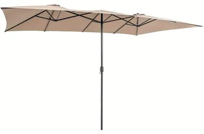 Produktbild von Garten-Sonnenschirm - Sonnenschirm - Terrassen-Sonnenschirm - Balkon-Sonnenschirm - Stand-Sonnenschirm - Rechteckiger Sonnenschirm (doppelt)