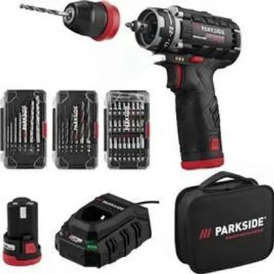 Image de Parkside Performance Visseuse sans fil PBSPA 12 E4 +2 Batterie Chargeur Bit Perceuse Set Sac X 12 V Team