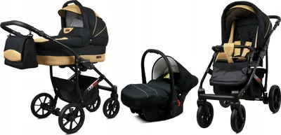 Obrázok produktu pre BabyLux® Largo | Kočík 3v1 Set | Black Coffe | Kombi kočík | Kočíková súprava | Kočík