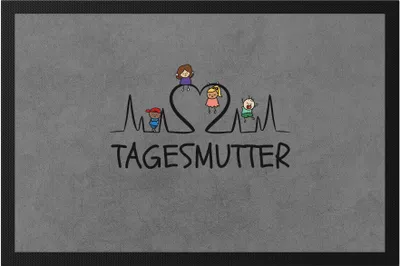 Produktbild von Tagesmutter Fußmatte  Kinder Abschiedsgeschenk Erzieherin Tagesmutter Kindergarten