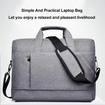 Zdjęcie produktu dla 15-calowa torba na ramię na laptopa Wielofunkcyjna teczka na komputer Torba na ramię do przenoszenia w podróży dla mężczyzn i kobiet