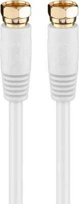 Image de goobay Câble d'antenne SAT 2 x blindé blanc 3,5 m