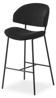 Produktbild von Gepolsterter Barhocker ANABELL - schwarz