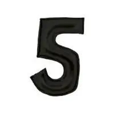 Immagine prodotto di Palloncino in foil numero 5 nero satinato 86 cm