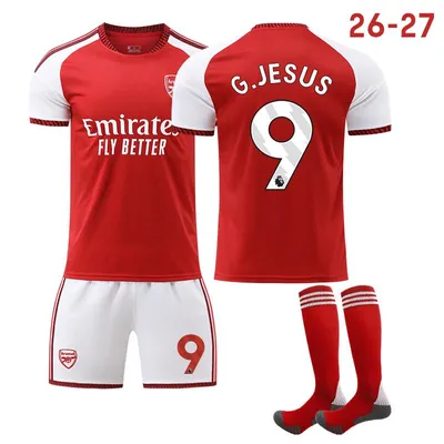 Zdjęcie produktu dla #9 G.JESUS Koszulka piłkarska Arsenalu na mecz domowy 26-27 dla dzieci i dorosłych ROZMIAR:M