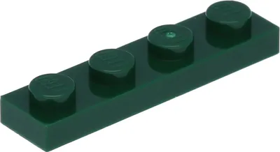 Produktbild von Lego® 1x4 Platte 3710 - 50 Stück Dunkelgrün