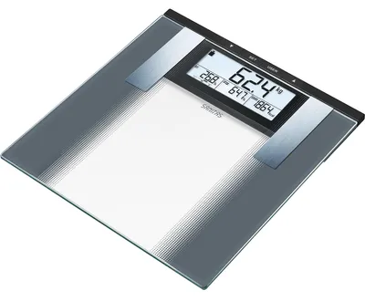 Obrázok produktu pre Sanitas SBG 21, Elektronická osobná váha, 180 kg, Strieborná, kg/lb, Sklo, Klepnúť