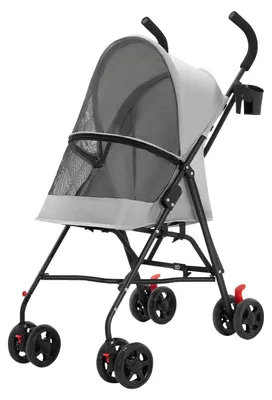 Produktbild von Haustierwagen, wasserdichtes Material, faltbares Design, GRAU