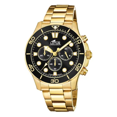 Produktbild von Lotus Herren Armbanduhr Edelstahlband Uhr golden 18758/3