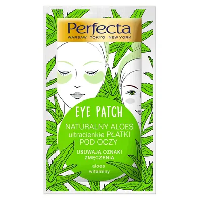 Zdjęcie produktu dla Perfecta Eye Patch Naturalny Aloes ultracienkie płatki pod oczy, 2 sztuki