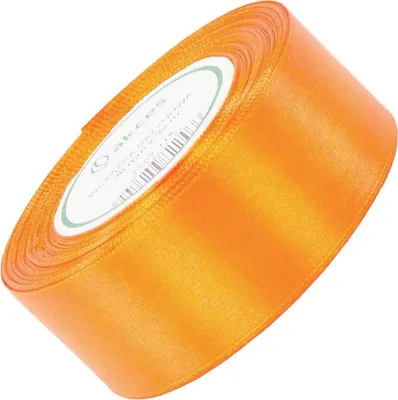 Zdjęcie produktu dla Wstążka satynowa pomarańczowa 38mm - 32mb
