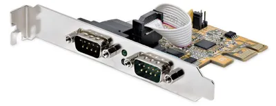 Produktbild von StarTech.com PCIe Serielle Schnittstellenkarte 2-Port RS232 (DB9) Low-Profile