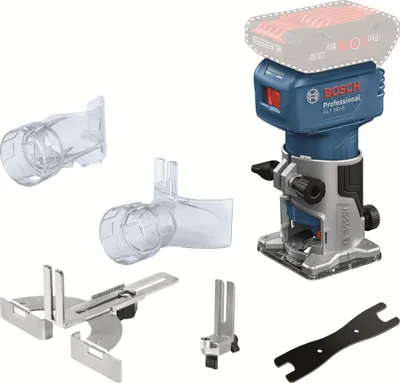 Zdjęcie produktu dla Bosch GLF 18V-8, Bezszczotkowy, Czarny, Niebieski, 30000 RPM, 6, 6.35 (1/4"), 8 (5/16"), 10000 RPM, 89 dB