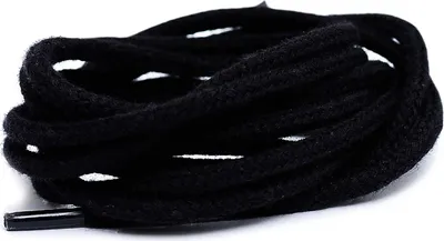 Zdjęcie produktu dla Corbby Czarne Okrągłe Sznurowadła 90 cm