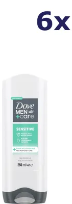 Produktbild von 6x Dove Douchegel  250ml men+care sensitive