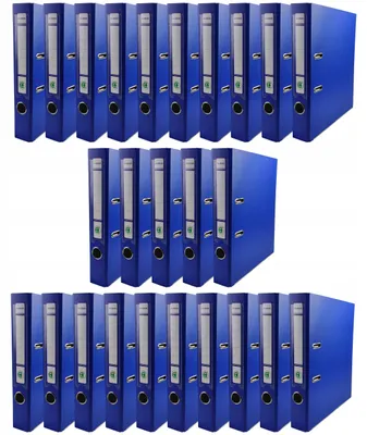 Produktbild von Ekobox Ordner A4 50mm Hebelmechanismus Blau 25 Stück