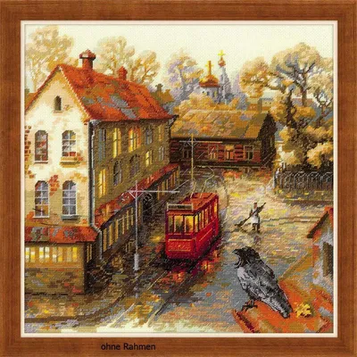 Croix Bronze Kit Point De Croix Riolis 1292 - Monogramme M, Toile Lugana 25 Count, Neuf Pendentif Croix