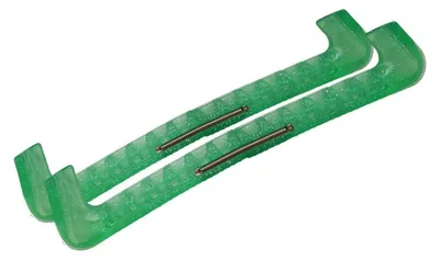 Produktbild von Schlittschuh-Schutzhüllen Kufenschoner Grün S-L Kunststoff Geschenk-Set