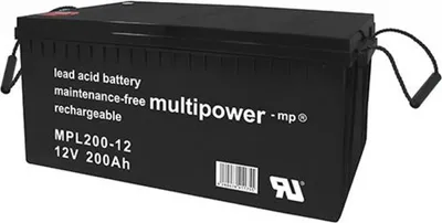 Image de Multipower Blei-Akku MPL200-12 Pb Batterie 12V / 200Ah