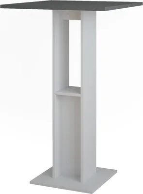 Produktbild von Bartisch Vicco Repose Weiß/Anthrazit 65 x 65 cm, Model 55578