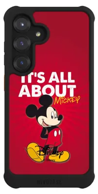 Produktbild von NIVOCASE Hülle für Samsung Galaxy S25  Stoßfeste Handyhülle NIVOmax Case Schwarz Disney Maus Offizielles Lizenzprodukt