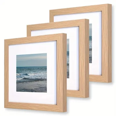 Image de Elzusha - Lot de 3 cadres photo en bois pour décoration murale
