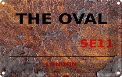 Image de vianmo Plaque en tôle 12x18 cm The Oval SE11