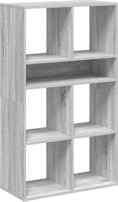 Obrázek produktu pro vidaXL Knihovna Grey Sonoma 66x31x112 cm Materiál na bázi dřeva