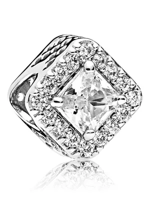 Produktbild von Pandora 796206CZ Charm Quadratischer Funkelnder Strahlenkranz